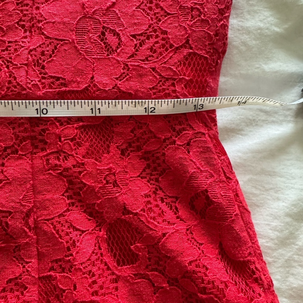 BCBGMaxAzria Red Lace Mini Dress - Picture 7 of 9